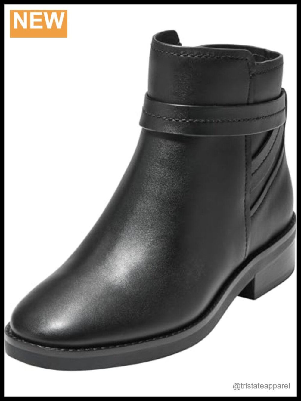 Cole Haan Women's Ankle Bootie, Waterproof Pull-On Leather